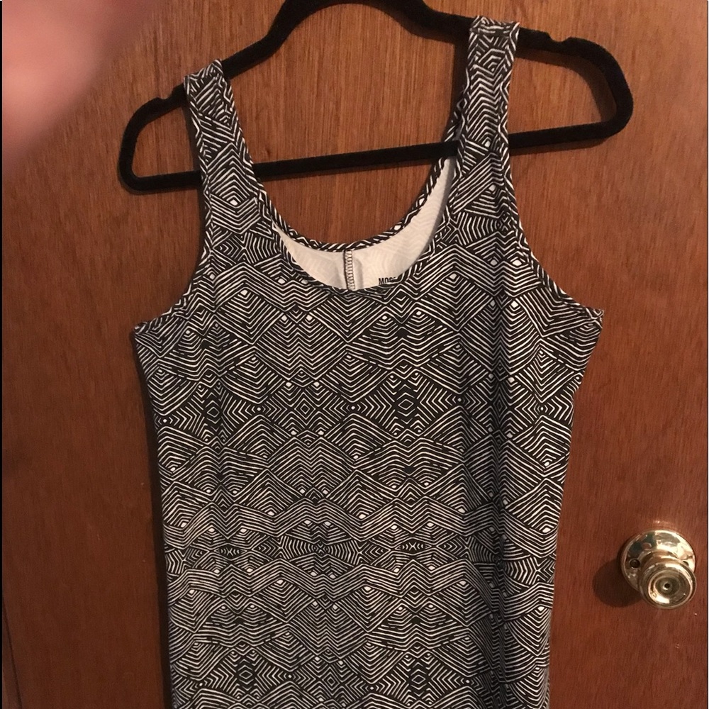Mossimo Brand TankTop short dress, black and white Size Large